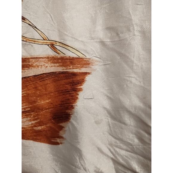 Vintage Silk Horse Scarf Horse's prints equestrian purple brown purple square - Picture 10 of 10